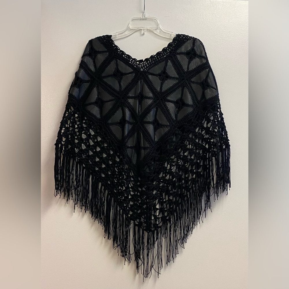 Woven poncho